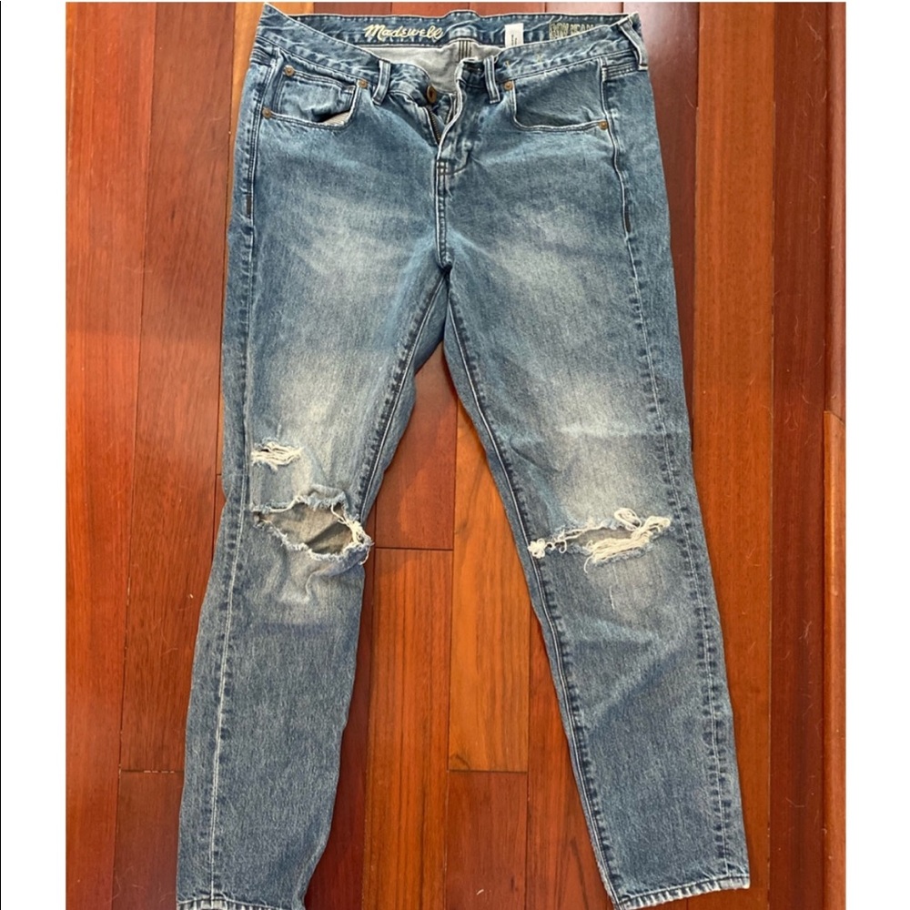 Madewell Distressed Boyjean